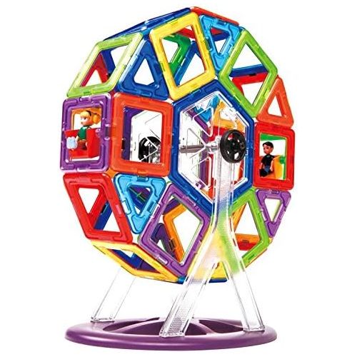  Magformers Creator Carnival Set (46-Pieces) Deluxe Magnetic Building Blocks, Educational Magnetic Tiles, Magnetic Building STEM Toy Set by Magformers