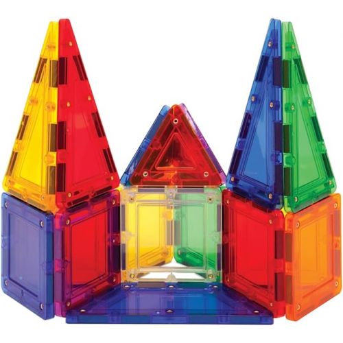  Tileblox Rainbow 42pc Set Magnetic Building Blocks, Educational Magnetic Tiles Kit , Magnetic Construction STEM Toy Set