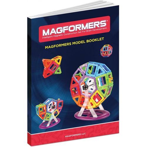  Magformers Basic Set (30 pieces) magnetic building blocks, educational tiles, STEM toy - 63076 , Rainbow