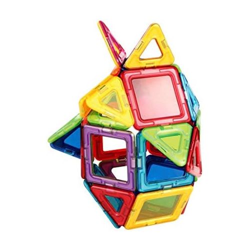  MAGFORMERS Window Plus 40 Pieces Rainbow Colors, Educational Magnetic Geometric shapes tiles Building STEM Toy Set Ages 3+