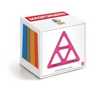 MAGFORMERS Super Triangle 12 Pieces Rainbow Colors, Educational Magnetic Geometric Shapes Tiles Building STEM Toy Set Ages 3+