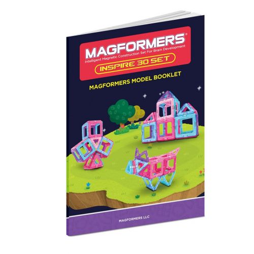  Magformers Inspire Set (30-pieces) Magnetic Building Blocks, Educational Magnetic Tiles Kit , Magnetic Construction STEM Toy Set - 63097