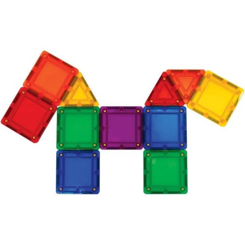  Magformers Tileblox Rainbow 104pc Set Magnetic Building Blocks, Educational Magnetic Tiles Kit , Magnetic Construction STEM Toy Set