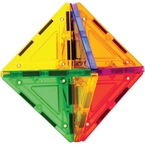  Magformers Tileblox Rainbow 104pc Set Magnetic Building Blocks, Educational Magnetic Tiles Kit , Magnetic Construction STEM Toy Set