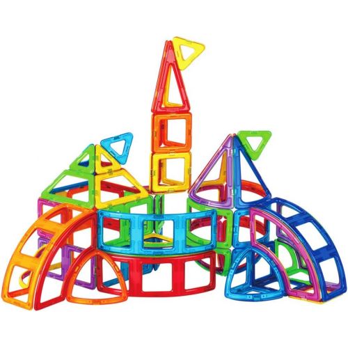  Magformers School Series Set (180 Piece) Magnetic Building Blocks, Educational Magnetic Tiles Kit , Magnetic Construction STEM Toy Set