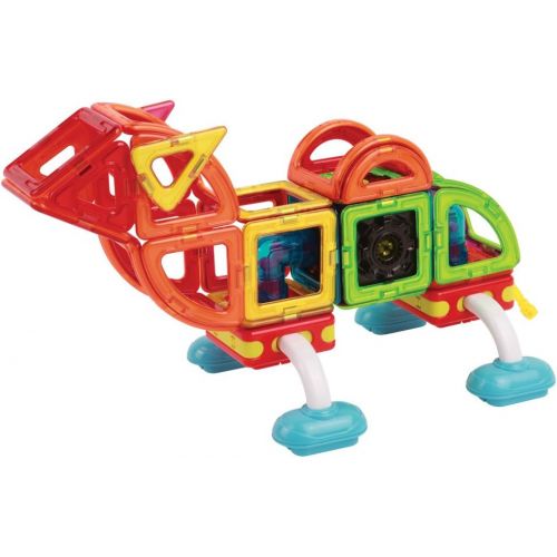  Magformers Crawl Friends Set (56 Piece) Magnetic Building Blocks, Educational Magnetic Tiles Kit , Magnetic Construction STEM Animal Toy Set