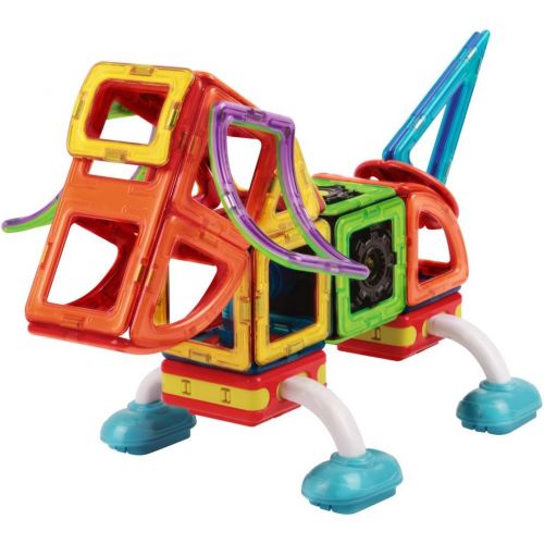  Magformers Crawl Friends Set (56 Piece) Magnetic Building Blocks, Educational Magnetic Tiles Kit , Magnetic Construction STEM Animal Toy Set