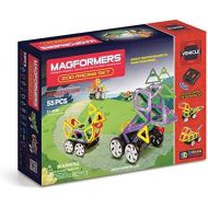 Magformers Vehicle Zoo Racing Set (55-pieces) Magnetic Building Blocks, Educational Magnetic Tiles Kit, Magnetic Construction STEM Set includes remote control wheels