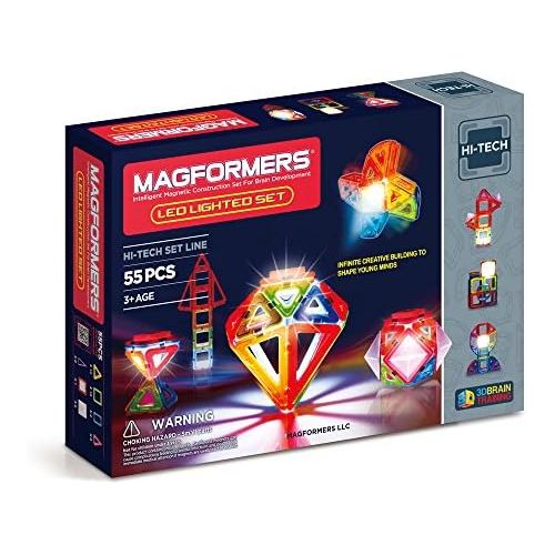  Magformers Hi-Tech LED Lighted Set (55-pieces)