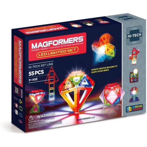  Magformers Hi-Tech LED Lighted Set (55-pieces)