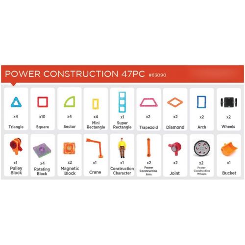  Magformers Vehicle Power Construction Set (47-pieces)