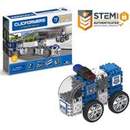 Magformers Clicformers Police Set (70 Piece) Educational Building Blocks Kit, Construction STEM Toy, Creative Building Bricks includes wheels