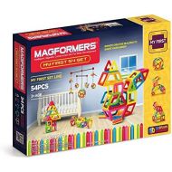 Magformers My First Set (54 Pieces) Magnetic Building Blocks, Educational Magnetic Tiles Kit , Magnetic Construction STEM Set
