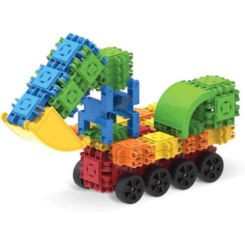  Magformers Clicformers Basic Set (150 Piece) Educational Building Blocks Kit, Construction STEM Toy, Creative Building Bricks