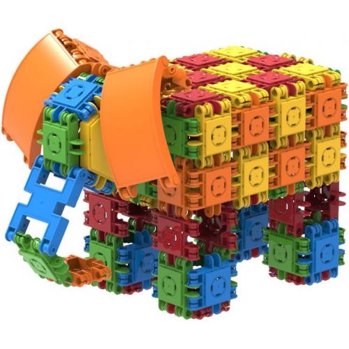  Magformers Clicformers Basic Set (150 Piece) Educational Building Blocks Kit, Construction STEM Toy, Creative Building Bricks