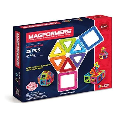  Magformers Basic Set 26 Piece Magnetic Building Toy