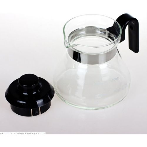  MagiDeal 1 Stueck Glas Kaffeekanne Glaskanne, fuer Kaffeemaschine, Glas, mit Kunststoffdeckel