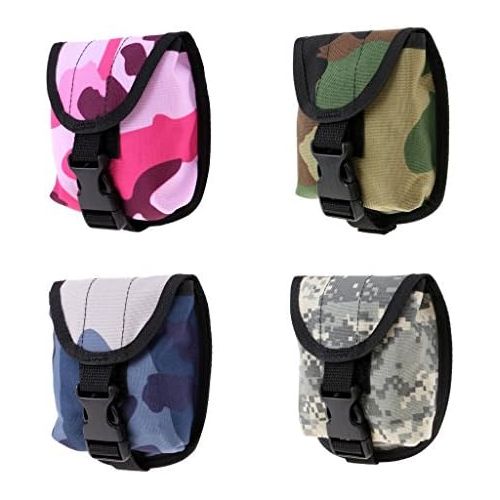  Unbekannt MagiDeal Nylon Weight Pocket Bleitaschen Camouflage mit Klickverschluss fuer Camping Trekking Tauchen Outdoor-Aktivitaeten