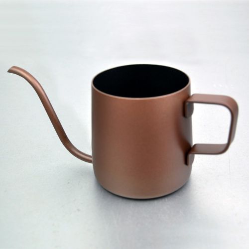  MagiDeal Tropfwasserkocher mit schmaler Ausguss Drip Kettle fuer Drip Kaffee und Edelstahl-Koerper - Gold, 250ml