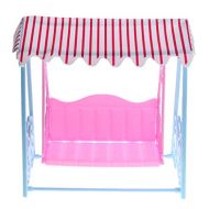 MagiDeal Dollhouse Furniture Miniatures - 1:6 Swing Chair with Roof Set, Great for Hot Toys Action Figures, for 1/6 BJD Dolls