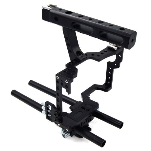  MagiDeal Camera Video Cage Kit wHandle Grip for Sony A7 A7r A7s II A6300 A6000