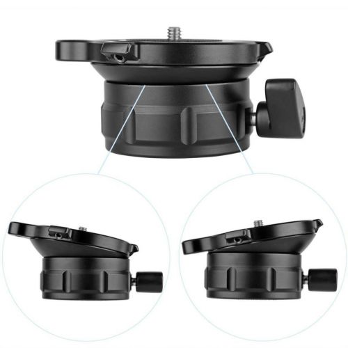  MagiDeal KINGJOY Pro Aluminum Tripod Leveling Ball Head Base w Bubble Level Inclination 15° for Canon Nikon Camera