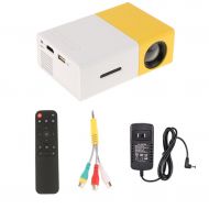 MagiDeal YG-300 LED Portable Projector 600LM 3.5mm Audio 320 x 240 Pixels YG-300 USB Mini Projector Home Media Player Yellow