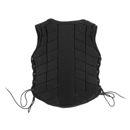  MagiDeal Professional Safety EVA Padded Zipper Equestrian Horse Riding Vest Protective Body Back Guard Protector Gear Waistcoat Adjustable for Ladies Men Children Kids