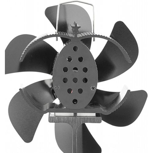  MagiDeal Wood Stove Fan, 6 Blade Fireplace Fan, Heat Powered Stove Top Fans for Wood Burner/Burning/Log Burner Stove, Eco Friendly