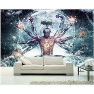 Marke: Magiboees Indischer Buddha mit Tausenden Handen Wandteppich Heiligen Buddhismus Yoga Meditation Wandbehange Boho Hippie Mandala Tapisserie Wandkunst Strandtuch Strand Schal Tisch Sofa Cover