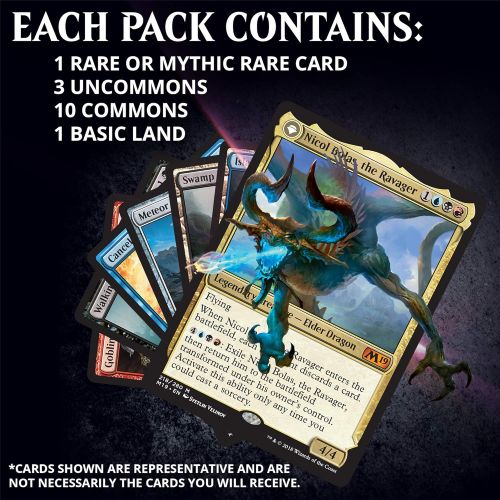  Magic: The Gathering Core Set 2019 Bundle (MTG) (M19) 10 Booster Packs + Accessories