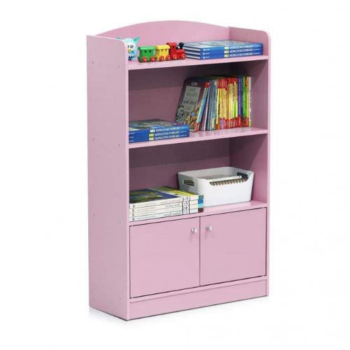  Magic Cube Unit Bookshelf for Kids, 3 Tiers, Premium Quality, Pink Color, Durable & High Resistant Construction, Solid Wood, Stylish & Modern Design, Storage, Easy Assembly & E-Book