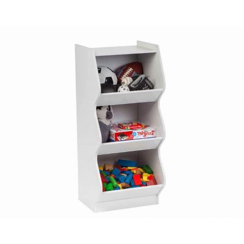  Magic Cube Unit Bookshelf for Kids, 3 Shelves, Premium Quality, White Color, Durable & High Resistant Construction, Solid Wood, Stylish & Modern Design, Storage, Easy Assembly & E-Book