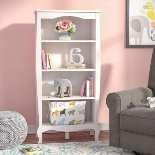  Magic Cube Unit Bookshelf for Kids, 4 Tiers, Premium Quality, White Oak Color, Durable & High Resistant Construction, Solid Wood, Stylish & Modern Design, Storage, Easy Assembly & E-Book