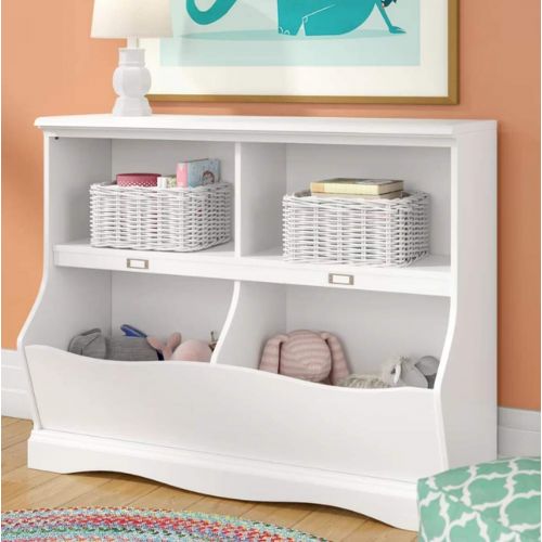  Magic Big Shelving Unit for Kids, 2 Shelves, Premium Quality, Soft White Color, Durable & High Resistant Construction, Eye-catching, Wooden, Stylish & Modern Design, Storage, Easy Assemb