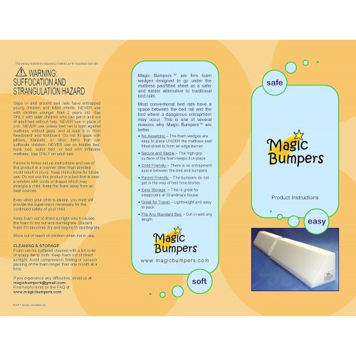  [아마존베스트]Magic Bumpers Child Bed Safety Guard Rail 42 Inch - One Piece Design