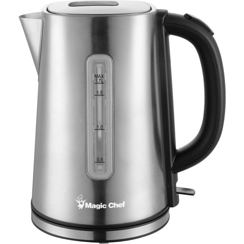  Magic Chef 7.2-Cup Electric Kettle with Cordless Pouring in Stainless Steel