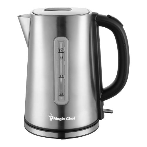  Magic Chef 7.2-Cup Electric Kettle with Cordless Pouring in Stainless Steel