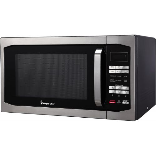  [아마존베스트]Magic Chef MCM1611ST 1100W Oven, 1.6 cu.ft, Stainless Steel Microwave