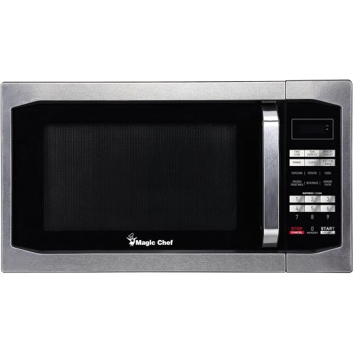  Magic Chef MCM1611ST 1100W Microwave Oven, 1.6 cu.ft, Stainless Steel