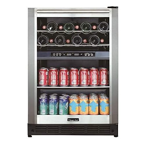  Magic Chef Dual-Zone Built-In Wine and Beverage Center