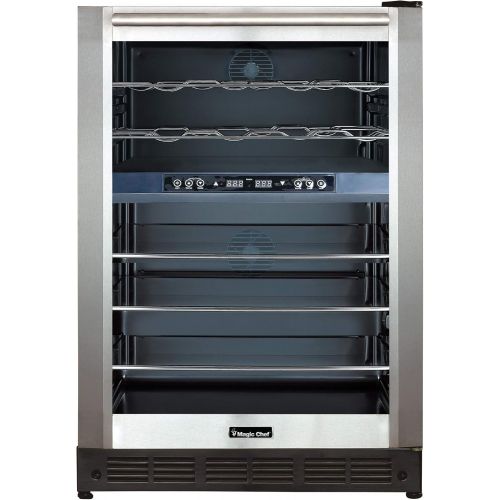  Magic Chef Dual-Zone Built-In Wine and Beverage Center