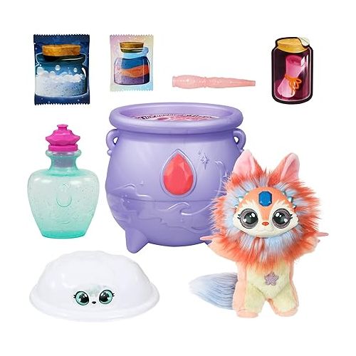  Magic Mixies Color Surprise Magic Cauldron. Reveal a Mixie Plushie from The Fizzing Cauldron and Discover 6 Magical Color Change Surprises - Styles May Vary - Non-Electronic Medium (Pack of 1)