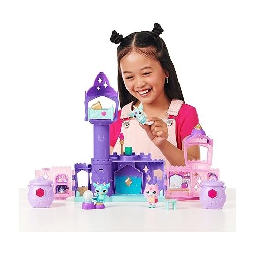  Magic Mixies Mixlings Magic Castle Super Pack, Expanding Playset with Magic Wand That Reveals 5 Magic Moments and 2 Collector's Cauldrons, for Kids Aged 5 and Up, Amazon Exclusive