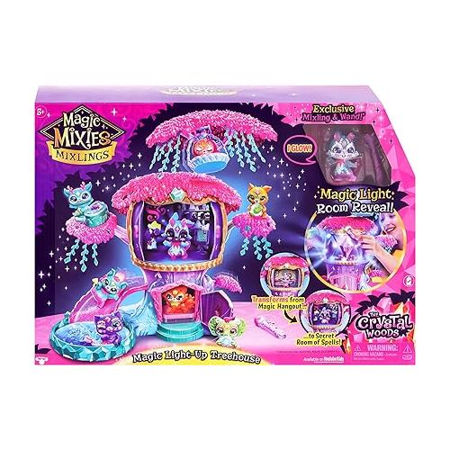  Magic Mixies Mixlings Magic Light-Up Treehouse with Magic Room Reveal and Exclusive Glow Magic Mixling and Wand | Amazon Exclusive