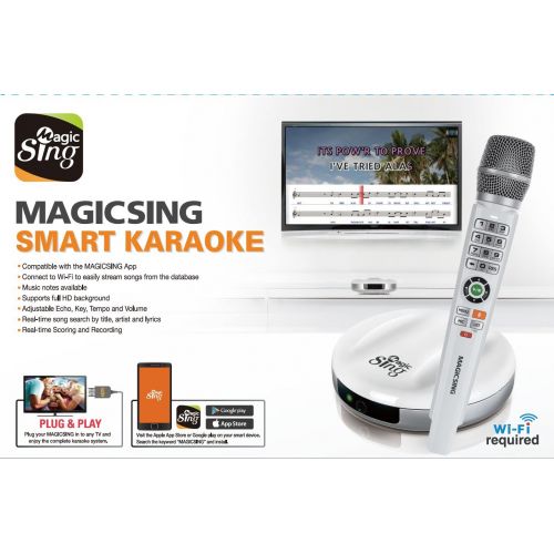  Magic Sing 2018 Wireless MagicSing E2 · Home Karaoke · Stream 10,000+ English Songs · Subscribe to Stream 200,000+ Songs in Hindi, Tagalog, Spanish, & more · Free 12-Month Subscription Code