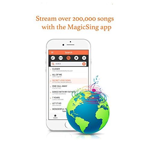  Magic Sing MagicSing MP30 · New 2018 Model · All-In-One Portable Smartphone Karaoke · 220,000 English & International songs