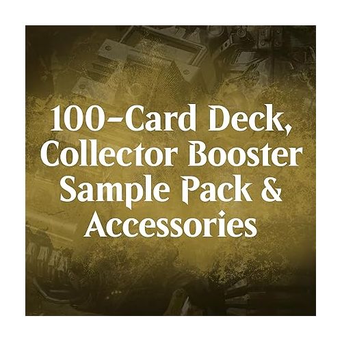  Magic: The Gathering Fallout Commander Deck - Hail, Caesar (100-Card Deck, 2-Card Collector Booster Sample Pack + Accessories)