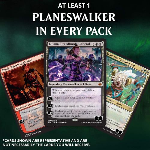  Magic The Gathering Magic: The Gathering War of The Spark Bundle | 10 Booster Packs | Accessories | Planeswalker in Every Pack