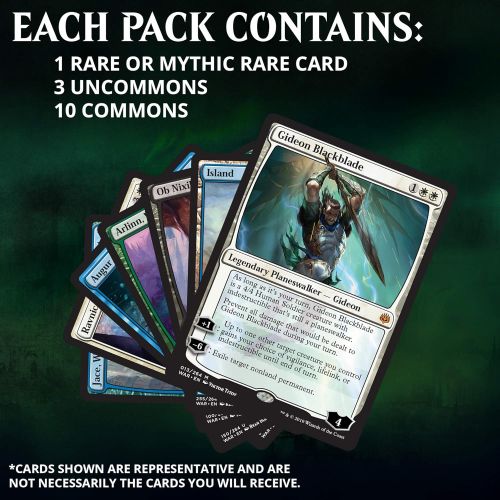  Magic The Gathering Magic: The Gathering War of The Spark Bundle | 10 Booster Packs | Accessories | Planeswalker in Every Pack